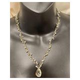 Exquisite Pearl Gemstone Necklace Sterling Silver 925