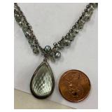 Exquisite Pearl Gemstone Necklace Sterling Silver 925