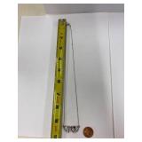 Sterling Silver 925 Heart Initials Necklace A&D