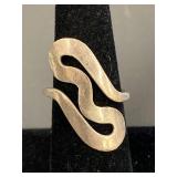 Vintage Sterling Silver 925 Abstract Ring Size 7.75