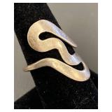 Vintage Sterling Silver 925 Abstract Ring Size 7.75