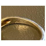 Sterling Silver 925 Ring with Trio of Stones Size 7