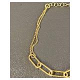 Gold Tone Sterling Silver 925 Bracelet