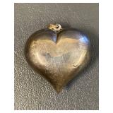 Sterling Silver Heart Pendant .925 Vintage Unique