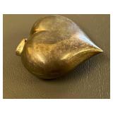 Sterling Silver Heart Pendant .925 Vintage Unique