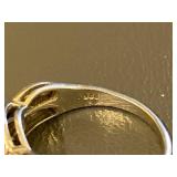 Sterling Silver 925 Ring with Blue Sapphires