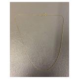 Elegant Sterling Silver 925 Gold Tone Chain Necklace