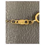 Elegant Sterling Silver 925 Gold Tone Chain Necklace