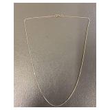 Sterling Silver 925 Box Chain Necklace