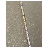 Sterling Silver 925 Box Chain Necklace