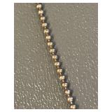 925 Sterling Silver Bead Chain Necklace