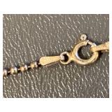 925 Sterling Silver Bead Chain Necklace