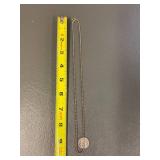 925 Sterling Silver Bead Chain Necklace