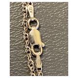 Sterling Silver 925 Long Chain Necklace