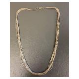 Sterling Silver 925 Multi-Strand Necklace