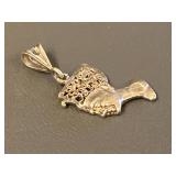 Sterling Silver Egyptian Queen Pendant 925