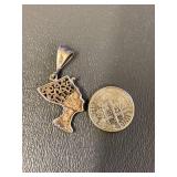 Sterling Silver Egyptian Queen Pendant 925