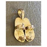 Sterling Silver Sandal Pendant .925