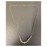 Elegant Sterling Silver 925 Bead Necklace