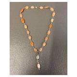 Elegant Gemstone Necklace w/ Sterling Silver 925 Chain