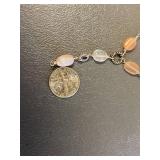 Elegant Gemstone Necklace w/ Sterling Silver 925 Chain