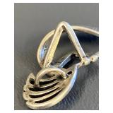 Sterling Silver Kokopelli Brooch Pin 925