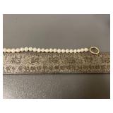 14K Knotted Pearl Necklace and Bracelet Set