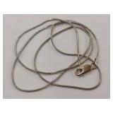 14K White and Yellow Gold Snake Chain Designer Necklace