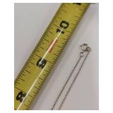 Sterling Silver Necklace Chain With Intricate Diamond Pendant