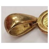 Hieroglyphic Gold-Toned Sterling Silver Pendant