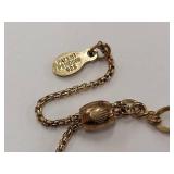 Sterling Silver Gold Tone Moon Phase Bracelet 925