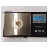 Elegant Gold-Tone Sterling Silver Yellow Gemstone Stud Earrings