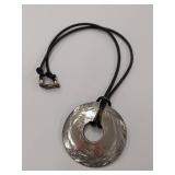 Sterling Silver Necklace with Opal Gemstone Pendant