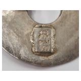Sterling Silver Pendant Chile 999 Fine Silver