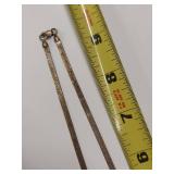 Vintage Sterling Silver Herringbone Chain Necklace