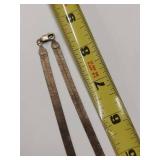 Vintage Italian Sterling Silver Herringbone Necklace