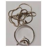 Sterling Silver Dolphin Pendant Necklace