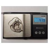 Sterling Silver Dolphin Pendant Necklace