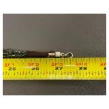 Handcrafted Beaded Necklace with Sterling Silver Butterfly Pendant