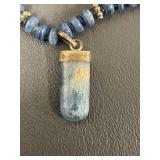 Blue Stones and Sterling Silver Necklace
