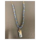 Blue Stones and Sterling Silver Necklace