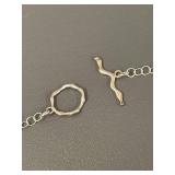 Blue Stones and Sterling Silver Necklace