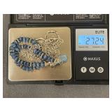 Blue Stones and Sterling Silver Necklace