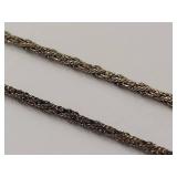 Sterling Silver Rope Chain Necklace 925 Italy
