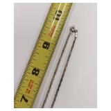 Sterling Silver Rope Chain Necklace 925 Italy