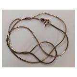 Sterling Silver Box Chain Necklace