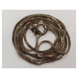 Sterling Silver 925 Italy Box Chain Necklace