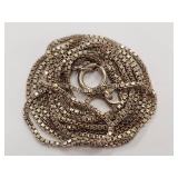 Sterling Silver Box Chain Necklace