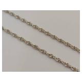 Sterling Silver Necklace with Glass Bead