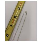 Sterling Silver Necklace with Glass Bead